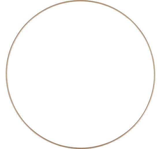 Metal ring "Circle", Gold color