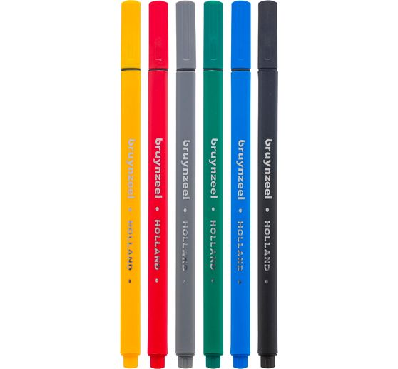 Bruynzeel Fineliners-Set, 6 pcs.