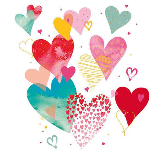 Z miłością" serwetka