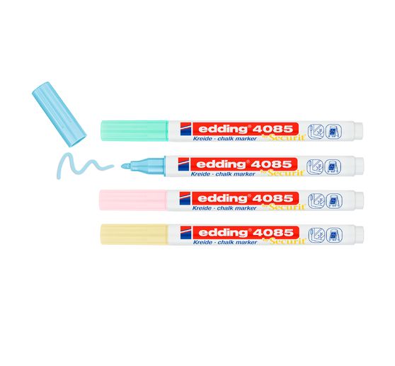 Zestaw 4 markerów kredowych edding 4085