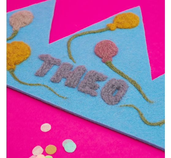 VBS Felting wool "Assorted", 8 colors