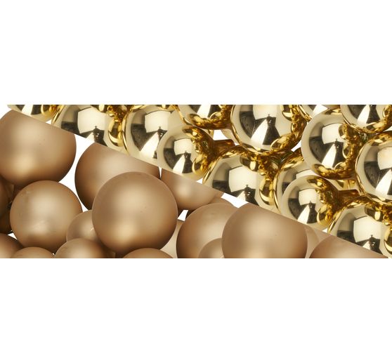 Szklane bombki choinkowe na drucie