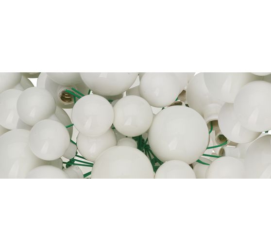 Szklane bombki choinkowe na drucie