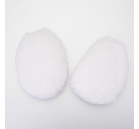 VBS artificial fur ball "Oval big", 2 pieces