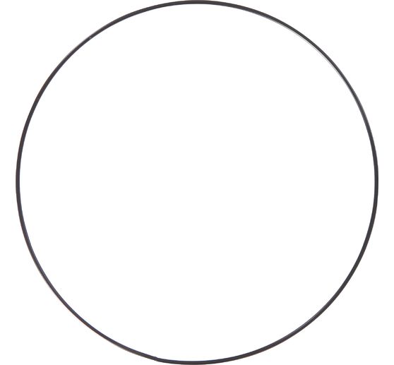 Metal ring "Circle", Black
