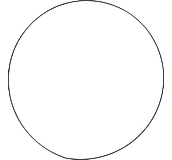 Metal ring "Circle", Black