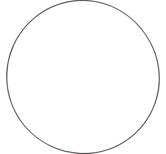 Metal ring "Circle", Black