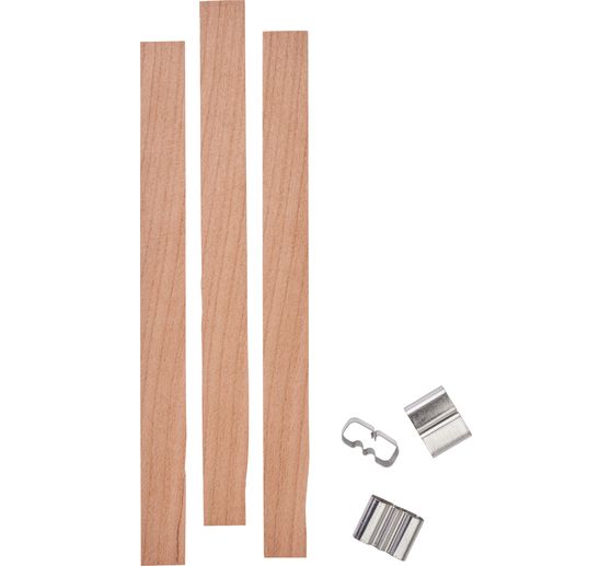 Wooden wicks with holder