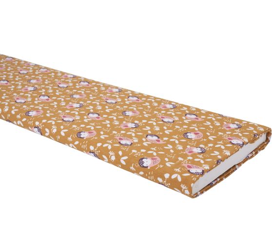 Jersey fabric "Owl Santal"