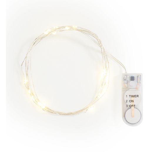 VBS Micro LED chains of lights with timer, 10 pieces