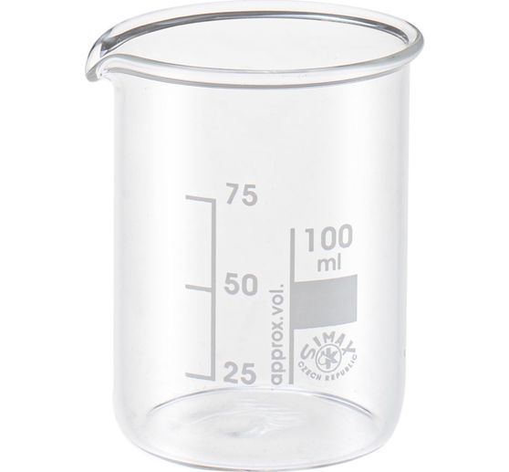 Szklany kubek do mieszania z podziałką