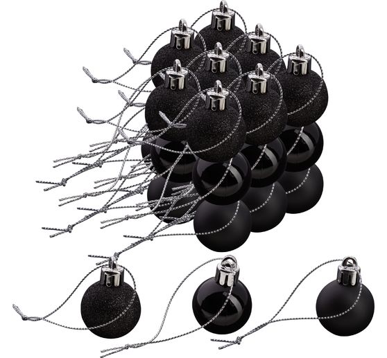 Plastikowe bombki choinkowe, 27 sztuk