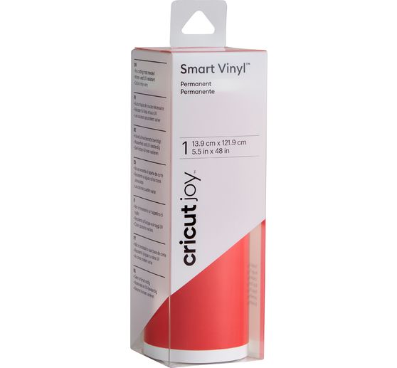 Samoprzylepna folia winylowa Cricut Joy - błyszcząca "Smart Vinyl - Permanent", 13,9 x 121,9 cm