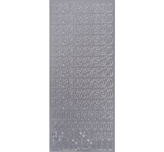 Naklejki reliefowe "Liczby"