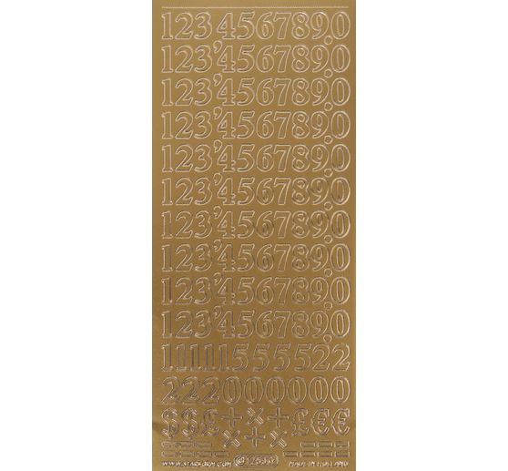 Naklejki reliefowe "Liczby"