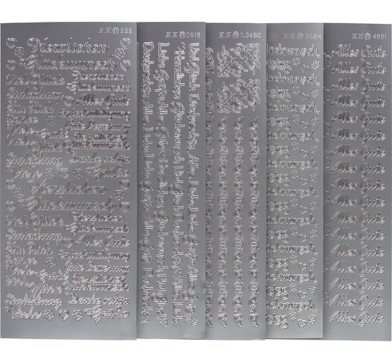 Zestaw naklejek reliefowych VBS "Gratulacje"