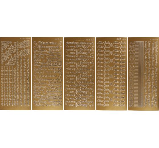 Zestaw naklejek reliefowych VBS "Gratulacje"