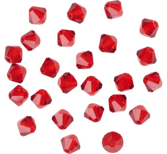 Glass cut glitter beads, 4 mm