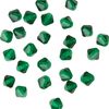 Glass cut glitter beads, 4 mm Emerald