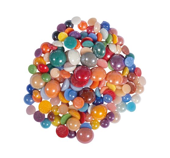 Szklane kamyki mozaikowe "Diamond", kolorowa mieszanka, ok. 180 g