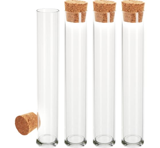 VBS Test tubes with corks, 4 pcs.