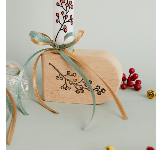 Candle holder for stick candles and tea lights