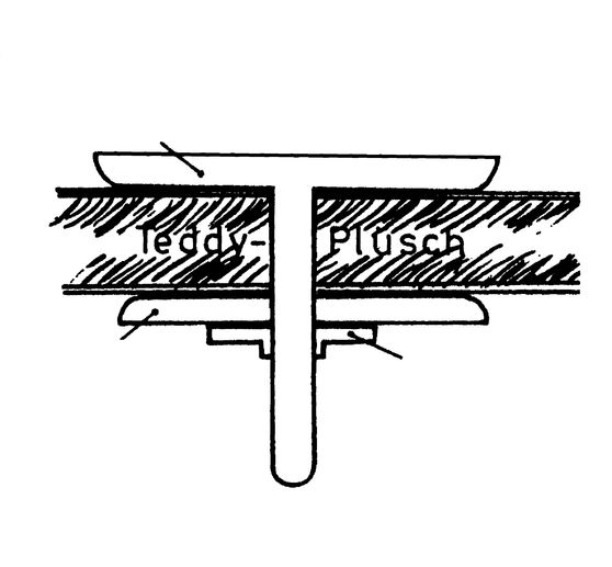 Zestaw dyski przegubowe dla misiów, 5 x 20 mm