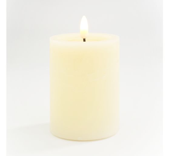 LED real wax candle "10 x 7.5 cm", with timer