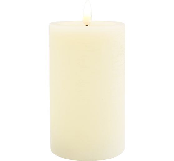 LED real wax candle "12.5 x 7.5 cm", with timer