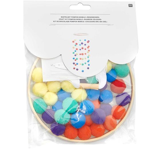 Zestaw do rękodzieła "Mobile" z pomponami