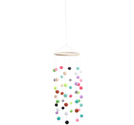 Zestaw do rękodzieła "Mobile" z pomponami