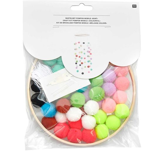 Zestaw do rękodzieła "Mobile" z pomponami