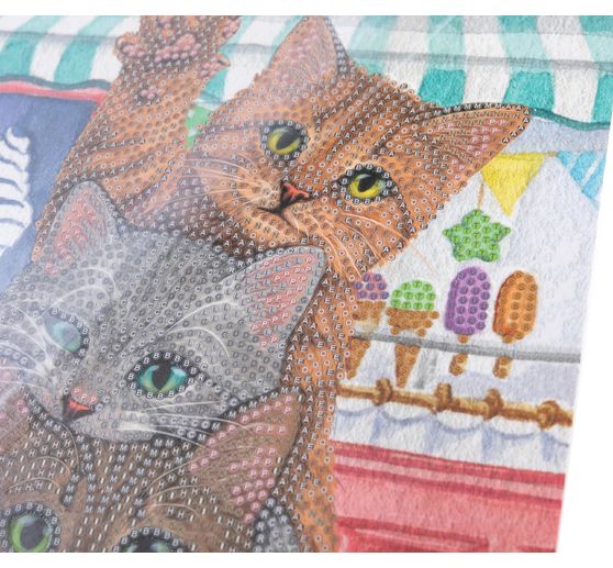 Diamentowy obraz "Kryształowa sztuka w ramie obrazu"