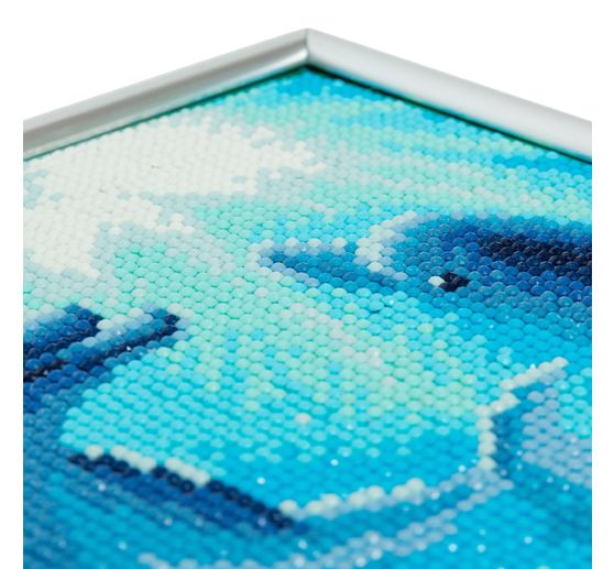 Diamentowy obraz "Kryształowa sztuka w ramie obrazu"