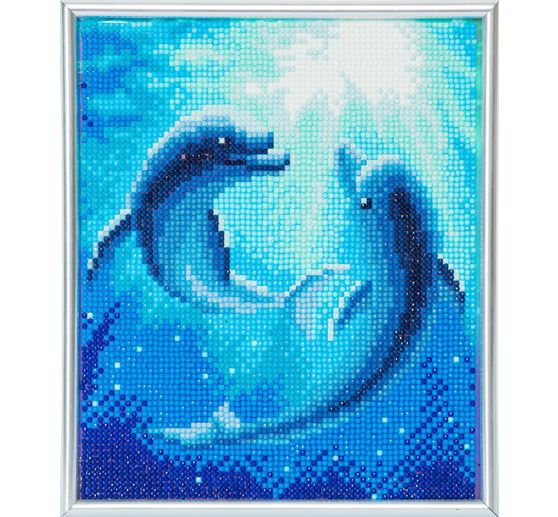 Diamentowy obraz "Kryształowa sztuka w ramie obrazu"