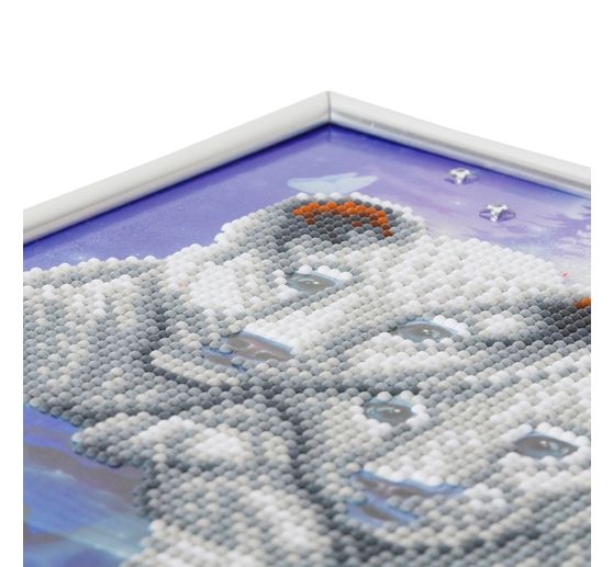 Diamentowy obraz "Kryształowa sztuka w ramie obrazu"