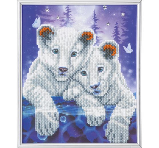 Diamentowy obraz "Kryształowa sztuka w ramie obrazu"