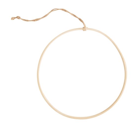 VBS Drewniany pierścień z sizalowym paskiem do zawieszania