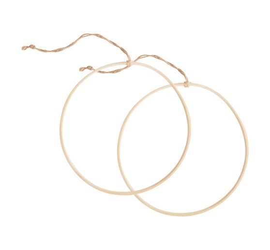 VBS Drewniany pierścień z sizalowym paskiem do zawieszania