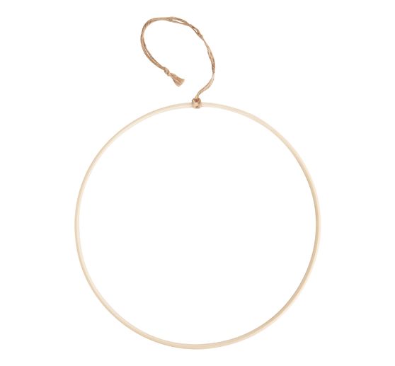 VBS Drewniany pierścień z sizalowym paskiem do zawieszania