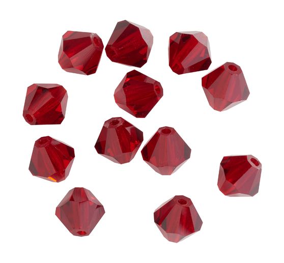 Glass cut glitter beads, 6 mm