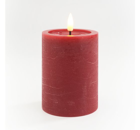 LED real wax candle "10 x 7.5 cm", with timer
