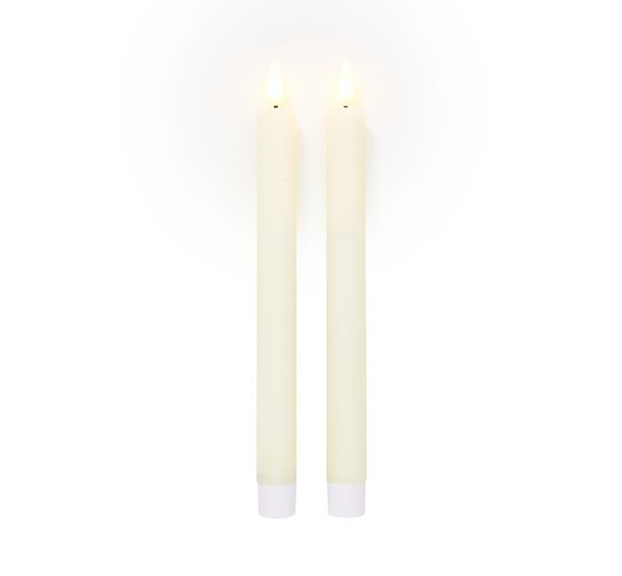 LED real wax candle with timer 6/18 hrs.