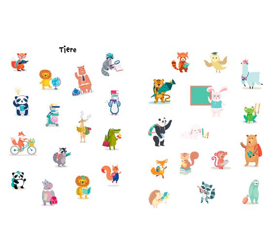 Książka "Das Stickerbuch zum Schulstart"