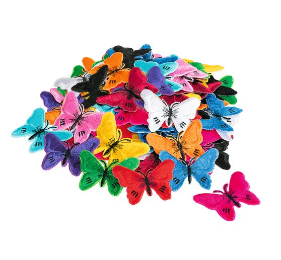 VBS Iron-on applications "Butterflies", 120 pieces