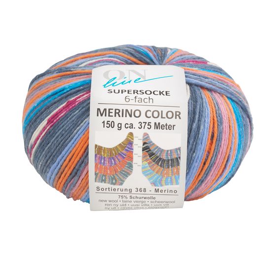 ONline Wool "Super Sock Merino Color, Assortment 368"