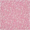 Motif fabric linen look "Foliage" Ruby
