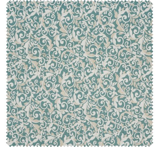 Motif fabric linen look "Foliage"