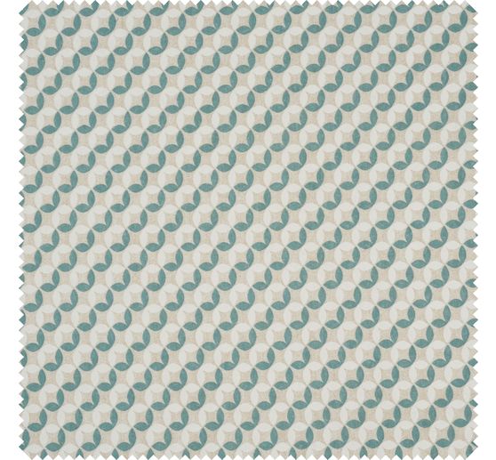 Tkanina z motywem lnianym "Kręgi liści"