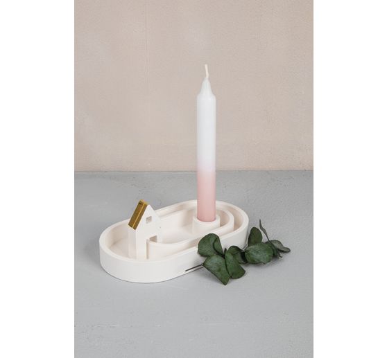 Silicone casting mould "Candle holder" incl. insert